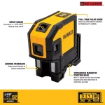 DEWALT Combilaser Self-Leveling 5-Spot & Horizontal Line Laser Level, Red thumbnail 2