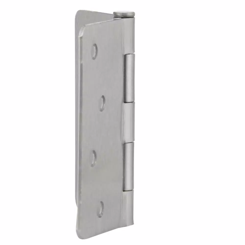 Design House 4 in. x 1/4 in. Radius Satin Nickel Steel Door Hinge Value Pack (3-Pack)