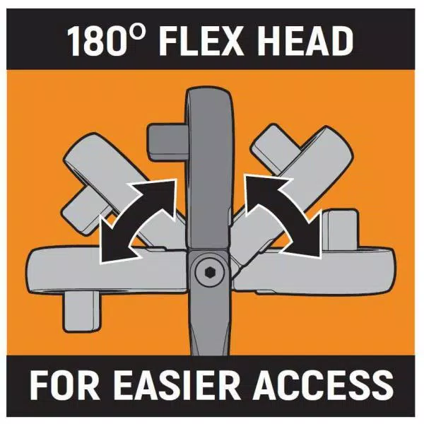 GEARWRENCH 1/2 in. Drive 90-Tooth Locking Flex Head Teardrop Ratchet