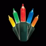 Brite Star 50-Count Multi-Color Mini LED Christmas Lights, Warm Glow, Indoor/Outdoor thumbnail 1
