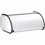 Polder Deluxe Bread Bin, White Painted Steel Bread Box for Kitchen Countertop thumbnail 1