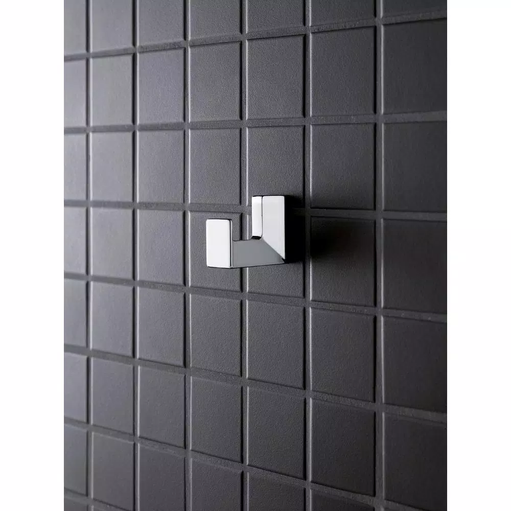 GROHE Selection Cube Wall-Mount Robe Hook in StarLight Chrome