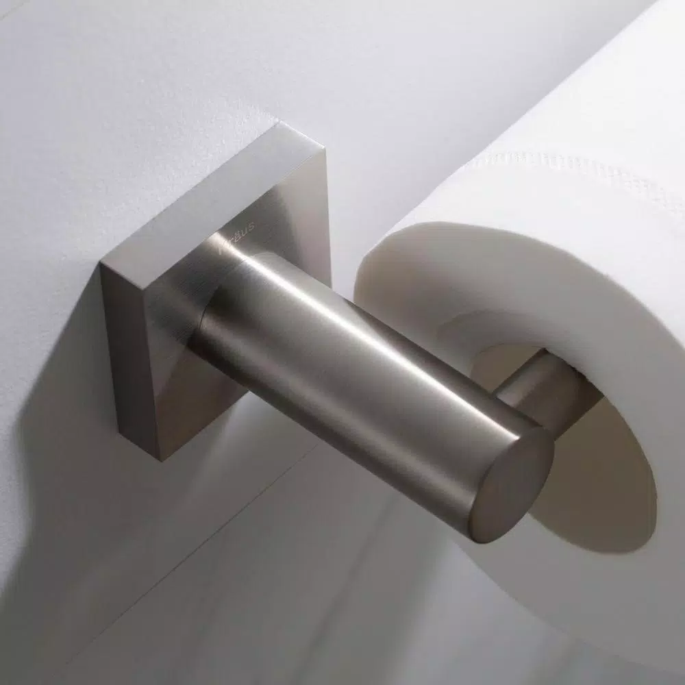 KRAUS Ventus Brushed Nickel Toilet Paper Holder - Solid Brass
