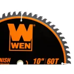 WEN 10 in. Carbide-Tipped Woodworking Saw Blade Set, 32-Tooth & 60-Tooth (2-Pack) thumbnail 6