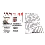 Milwaukee 191-Piece Mechanic Tool Set with Ratcheting Wrenches and FOUR FLAT Sockets thumbnail 1