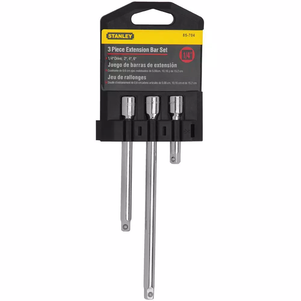 Stanley 1/4 in. Drive Extension Bar Set, 3-Piece