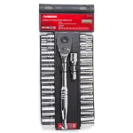 Husky 22-Piece 1/2 in. Drive Ratchet and SAE/Metric Socket Set thumbnail 2