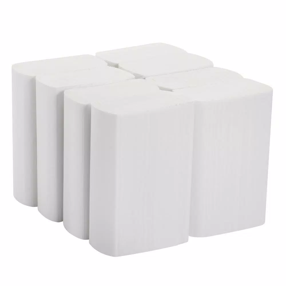 Georgia-Pacific White Premium Multifold Paper Towels, 1-Ply, 250 Count (8-Pack Carton)