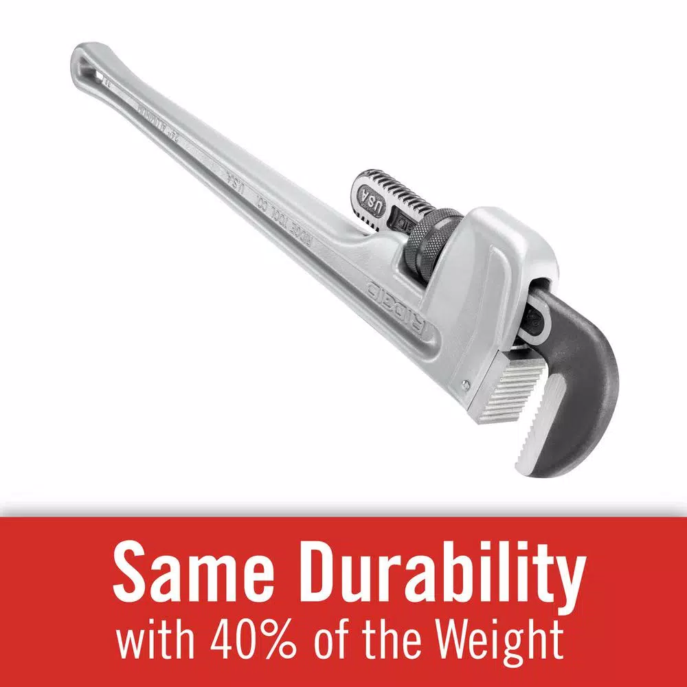 RIDGID 824 24 in. Aluminum Straight Pipe Wrench