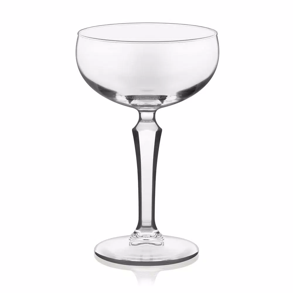 Libbey Capone 4-Piece Coupe Cocktail Glass Set, 8.25 oz, Clear Glass