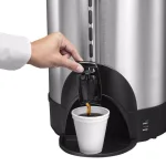 Professional Series 100-Cup Stainless Steel Coffee Urn, 1500W Double Wall Insulated Coffee Maker thumbnail 3