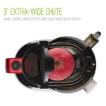 Boyel Living Silver and Red Vertical Cold Press Masticating Juicer, 150W High Yield Slow Juicer thumbnail 3