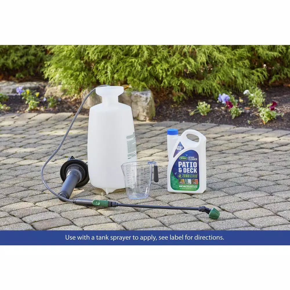 Scotts Outdoor Cleaner Patio and Deck Concentrate with ZeroScrub Technology, 0.5 Gal.