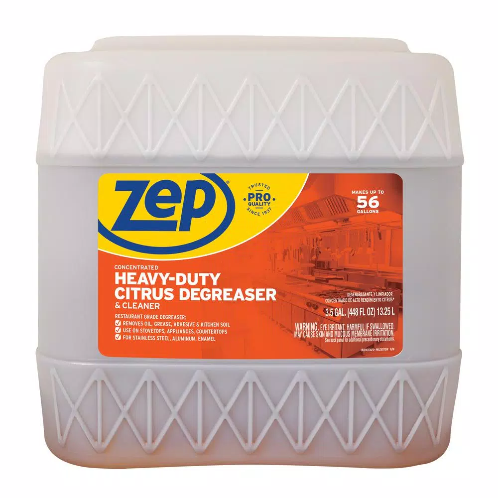 ZEP Heavy-Duty Citrus Degreaser, Multi-Purpose Concentrated Cleaner, 3.5 Gal.