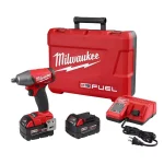 Milwaukee M18 FUEL 1/2 in. Compact Impact Wrench Kit with Two 5 Ah Batteries and Charger thumbnail 1