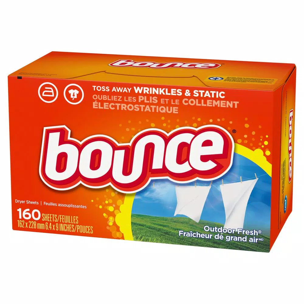 Bounce Outdoor Fresh Scent Fabric Softener Dryer Sheets, 160-Count