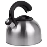 Home Basics 10.5-Cup Stainless Steel Whistling Tea Kettle, Silver thumbnail 1