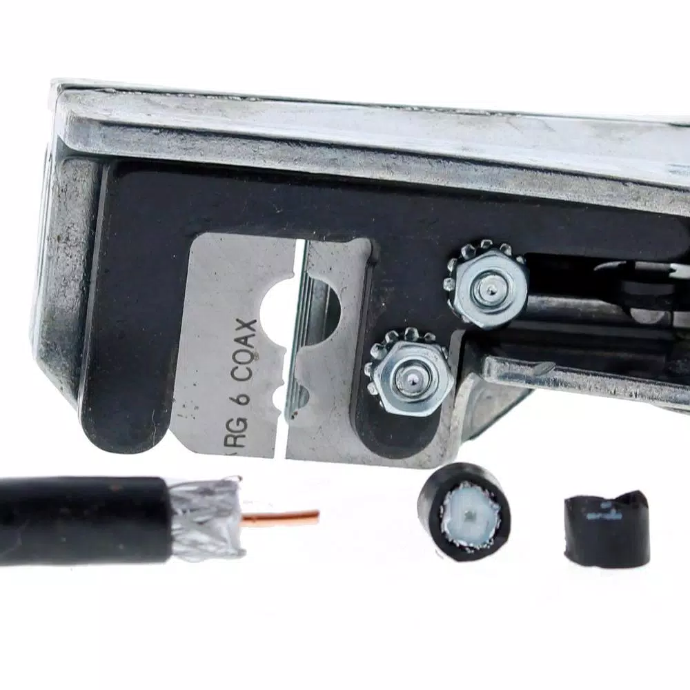 Ideal Stripmaster RG-6 Coaxial Cable Stripper, Heavy Duty Zinc Die Cast Hand Tool