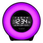 La Crosse Technology Color Mood Light Alarm Clock with Nature Sounds and USB Charging Port thumbnail 4