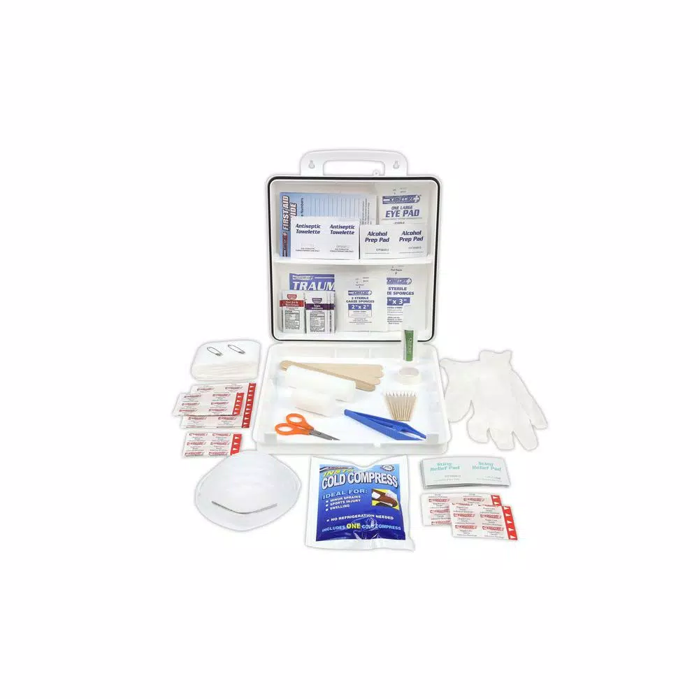 Rapid Care 233-Piece 50 Person OSHA/ANSI Compliant Poly First Aid Kit
