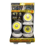 Bell + Howell Bionic Light Cordless Portable Motion Sensor COB LED Lights, 360° Magnetic Base (3-Pack) thumbnail 1