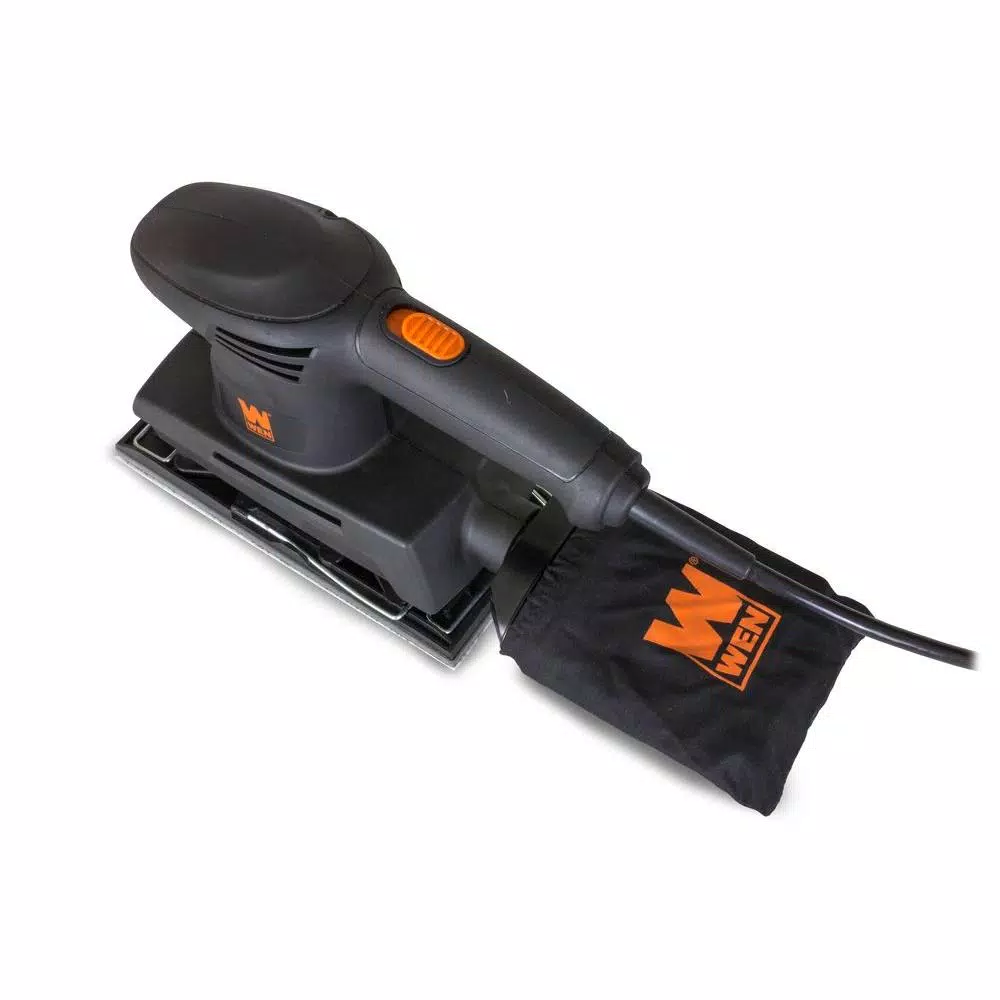 WEN 1.2 Amp Electric 1/3 Sheet Sander, 12,000 OPM Corded Detail Sander