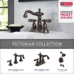 Delta Victorian 24 in. Single Towel Bar in Venetian Bronze thumbnail 4