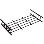 Stark Universal Roof Basket Cargo Carrier with Rack Extensions, 150 lb Capacity, Black thumbnail 3