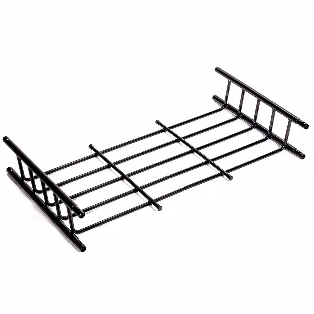 Stark Universal Roof Basket Cargo Carrier with Rack Extensions, 150 lb Capacity, Black