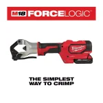 Milwaukee M18 FORCE LOGIC 750 MCM Dieless Crimping Tool Kit with 2 2.0 Ah Batteries and Bag thumbnail 3