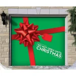 My Door Decor 7 ft. x 8 ft. Don't Open Until Christmas Garage Door Mural Banner thumbnail 2
