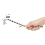 TEKTON 3/8 in. Drive 12 in. Flex Head Quick-Release Bent Handle Ratchet thumbnail 3