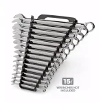 TEKTON 7.5 in. 15-Tool Store-and-Go Wrench Rack Keeper, Black thumbnail 2