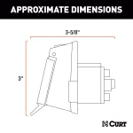 CURT 7-Way Round Trailer Connector Socket - Vehicle Side thumbnail 4