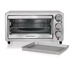 Hamilton Beach 1100-Watt 4-Slice Stainless Steel Countertop Toaster Oven thumbnail 1