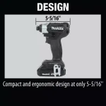 Makita 18V LXT Sub-Compact Brushless Cordless 2-Piece Combo Kit with Bonus 2.0Ah Battery thumbnail 13
