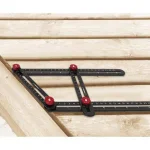 Husky 10 in. Multi-Angle Measuring Ruler, Aluminum Construction for Carpentry and Tiling thumbnail 2
