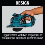 Makita 18V LXT Cordless 5-3/8 in. Metal Cutting Saw with 5.0Ah Battery Bundle thumbnail 6