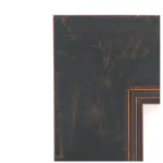 Amanti Art Milano 26 in. Square Beveled Edge Bathroom Vanity Mirror, Bronze Wood Frame thumbnail 3