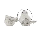 LITTON LANE 8 in. x 12 in. Decorative Bird Sculptures in Distressed White Polystone (Set of 2) thumbnail 3