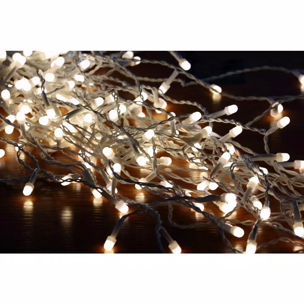 Novolink 200 LED Mini Globe Warm White Icicle String Lights with Wireless Smart App Control