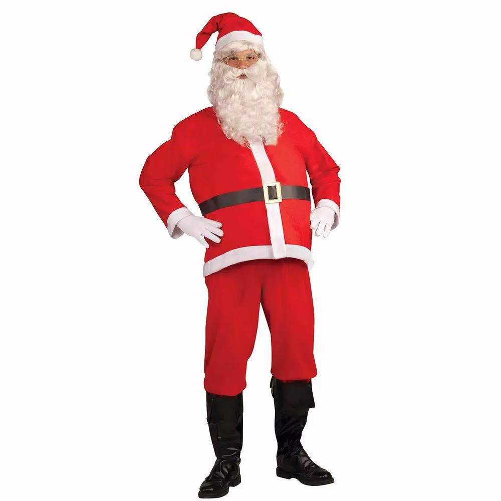 Forum Novelties Adult Disposable Santa Claus Costume Set - Holiday Party Outfit