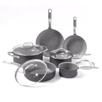 GreenPan Chatham 10-Piece Hard-Anodized Aluminum Ceramic Nonstick Cookware Set, Gray thumbnail 1