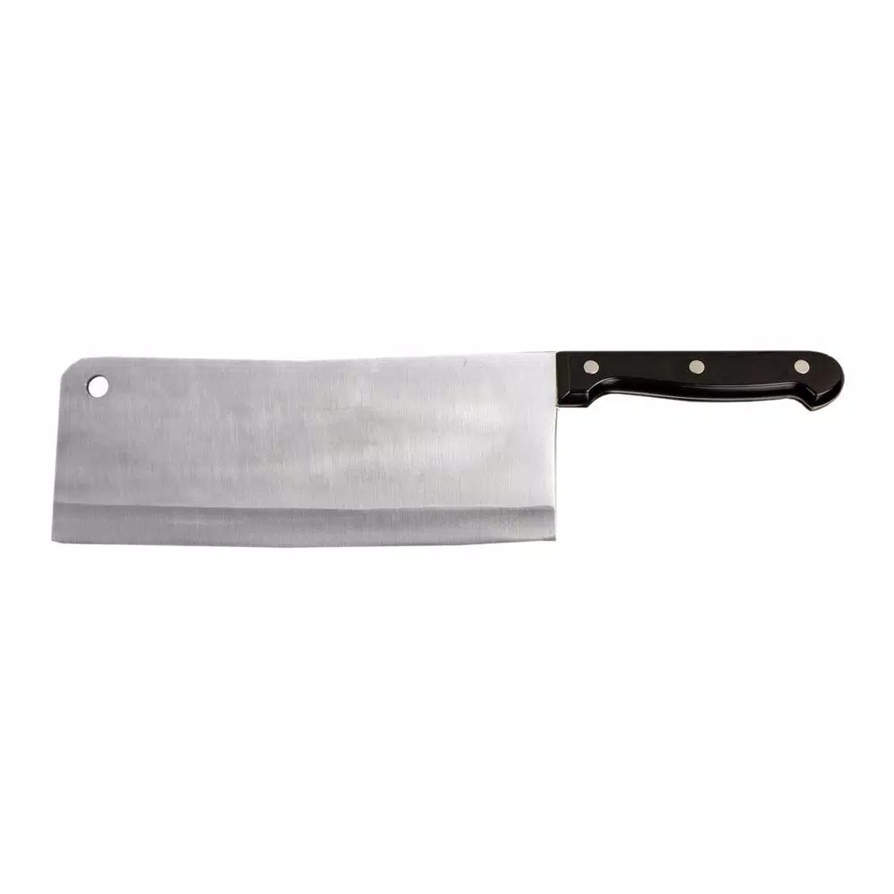 Home Basics 9 in. Stainless Steel Chinese Cleaver with Non-Slip Handle