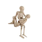 Flora Bunda Halloween Polyresin Skeleton Couple Set - 7.75 in. Indoor Tabletop Decor thumbnail 1