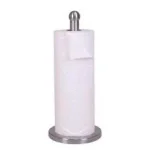 Home Basics Stainless Steel Paper Towel Holder - Freestanding Brushed Metal Design thumbnail 1