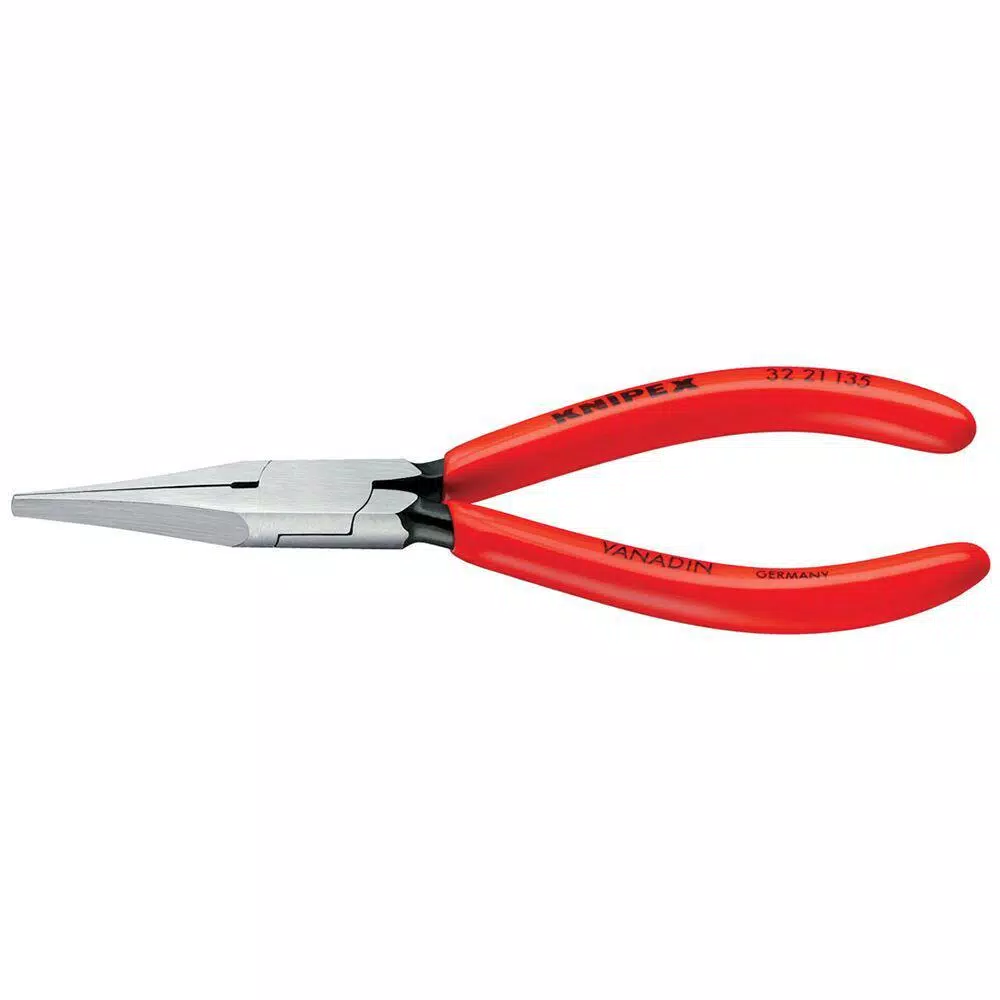 KNIPEX 5-1/4 in. Long Nose Relay Adjusting Pliers with Flat Tips