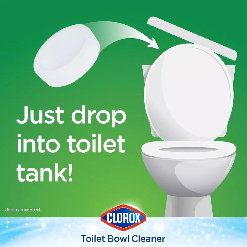 Clorox Ultra Clean Automatic Toilet Tablets with Bleach, 3.5 oz (2-Pack)