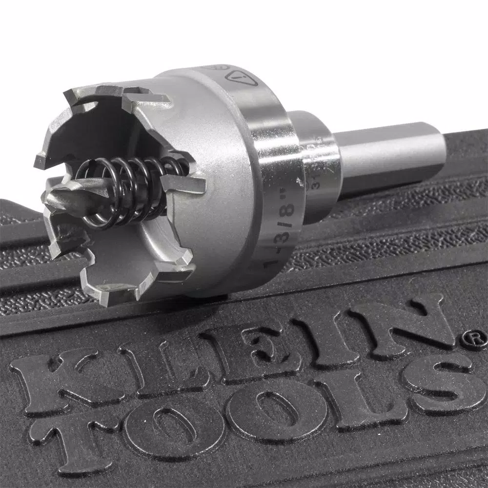 Klein Tools 4-Piece Carbide-Tipped Hole Cutter Set with Heavy Duty Carrying Case