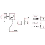 Design House Sussex Satin Nickel Entry Handleset with Springdale Lever Interior and Single Cylinder Deadbolt thumbnail 4